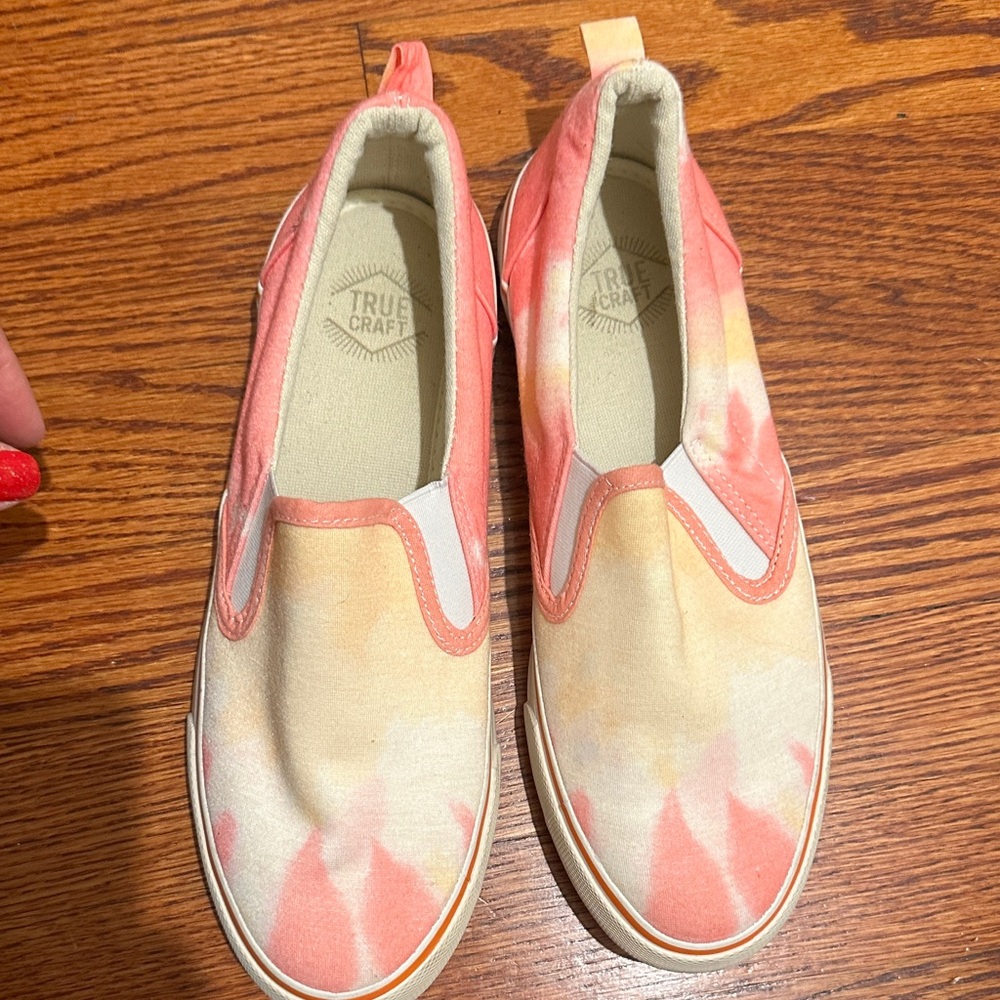 True Craft Kids Tie-Dye Sneakers - Pink and Yellow
